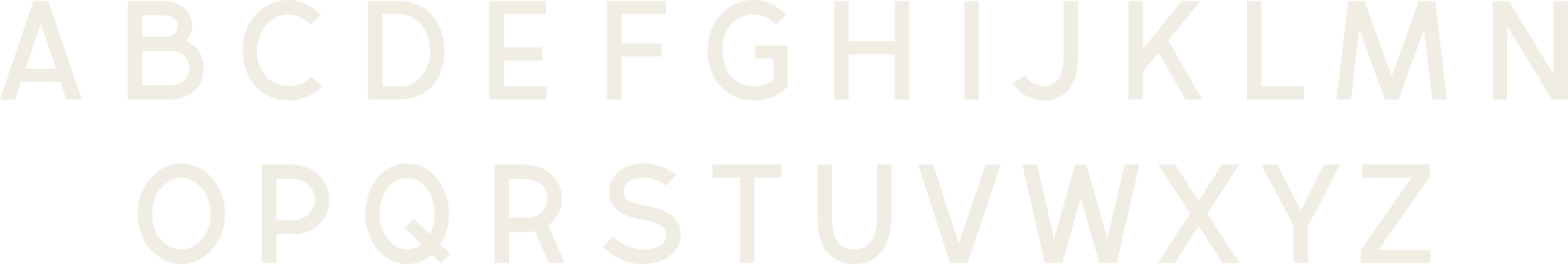 Example of bittercube brand typography