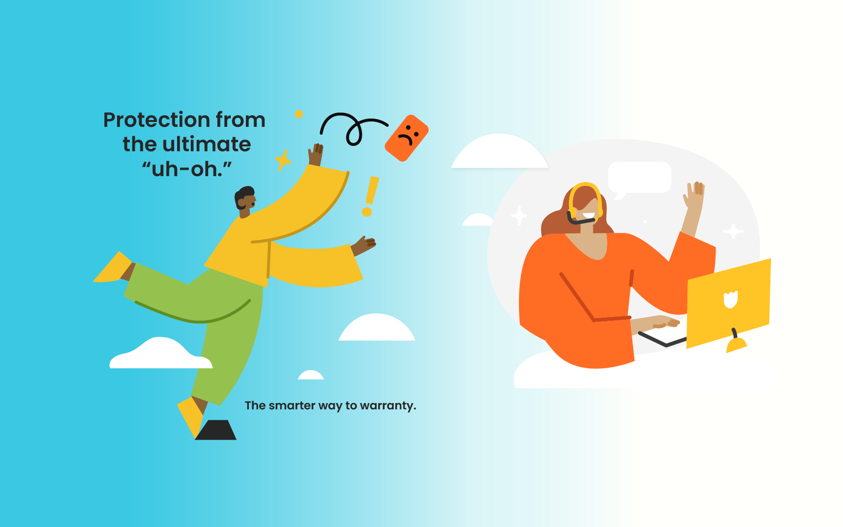 Upsie promotinoal illustration