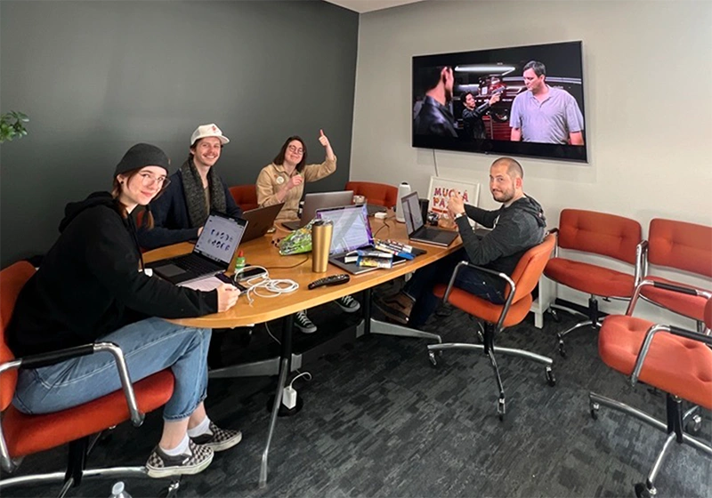 Work session in progress at the Milwaukee office