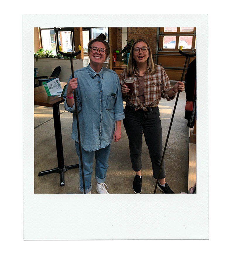Maggie and Abby, Ocupop varsity shuffleboard team