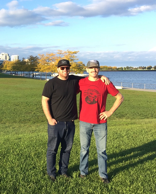 Jon + Tom enjoying some nice Canadian sun shine