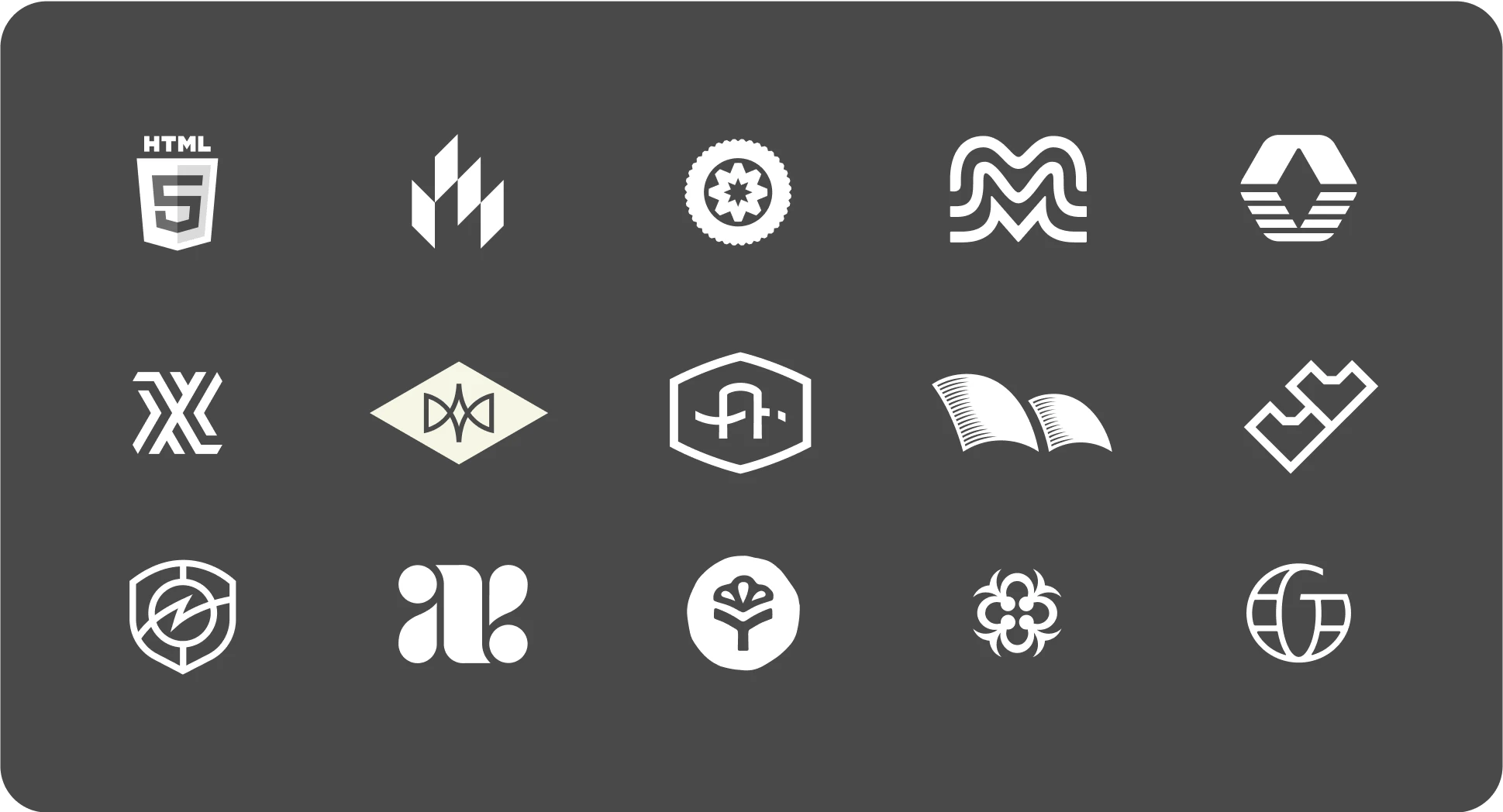 Samples of logos created by Ocupop